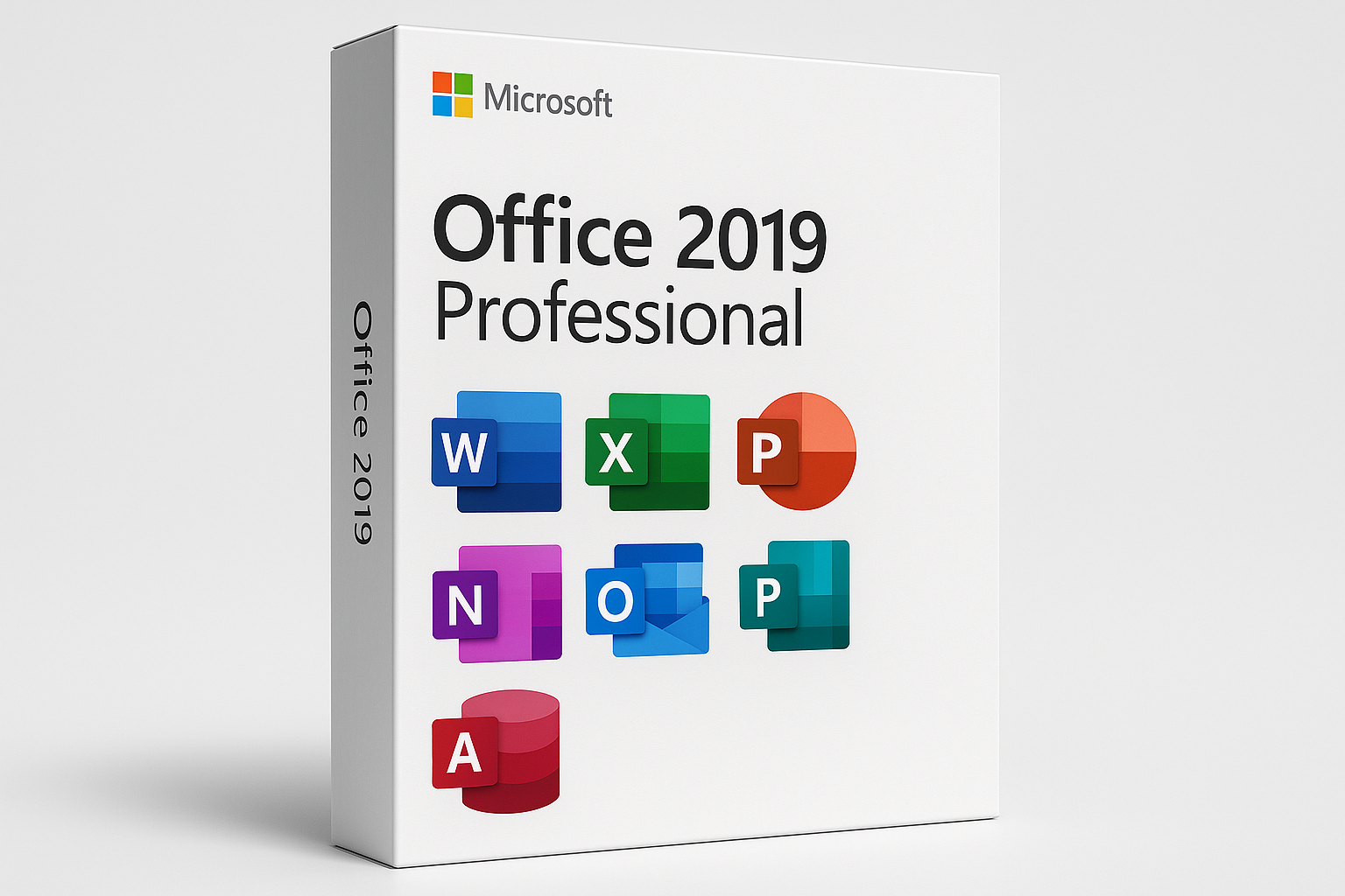 product image for Microsoft Office 2019 professional for windows, include Word, Excel, PowerPoint, OneNote, Outlook, Publisher and Access