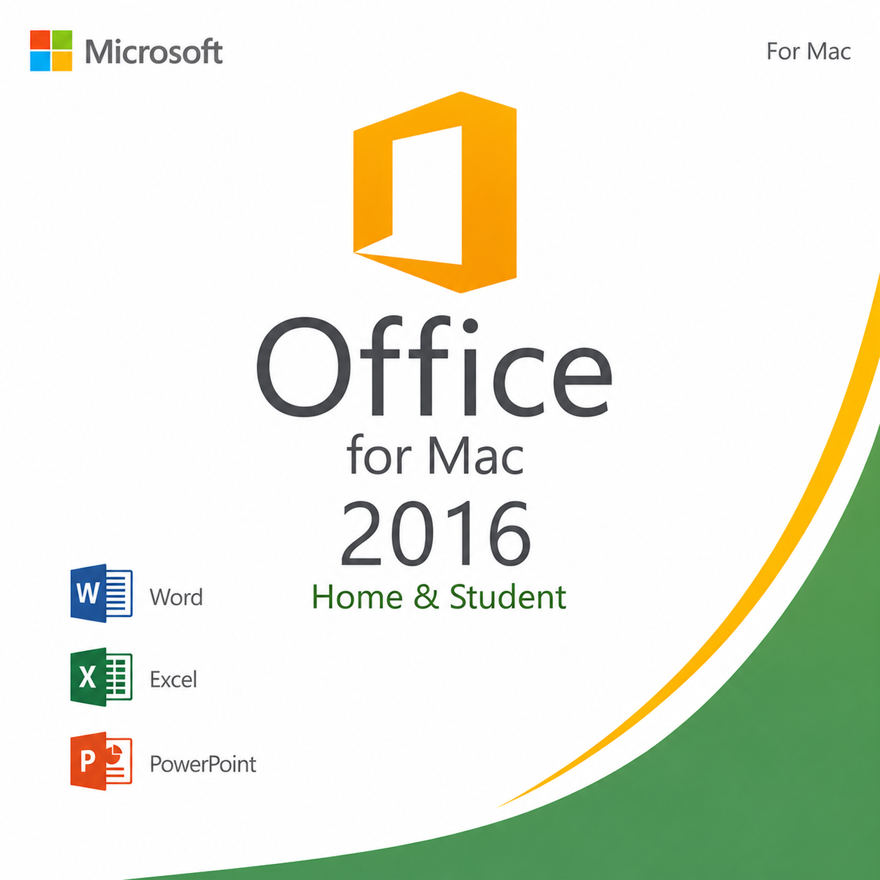 Microsoft Office Home and Student 2016 | For Mac