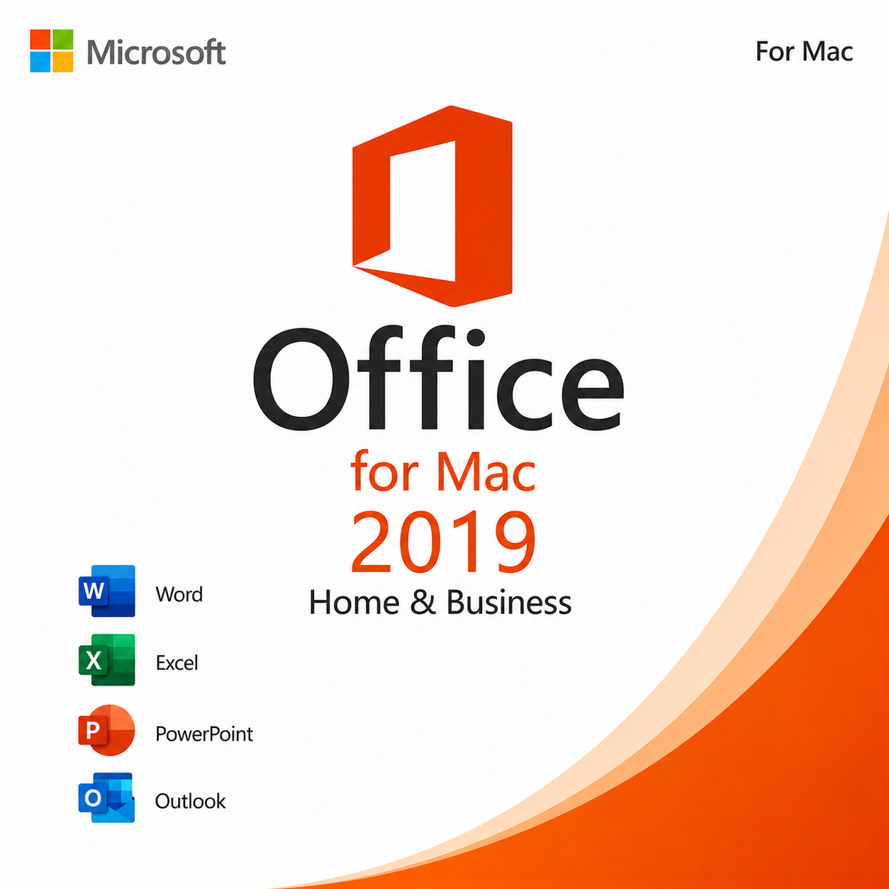 Microsoft Office 2019 Home and Business | For Mac